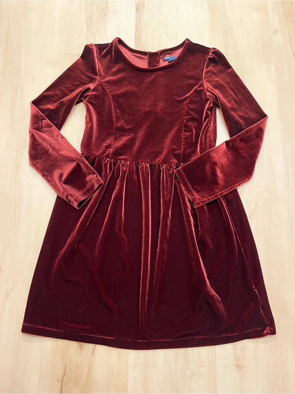 GapKids L(10) Velvet Fit & Flare Holiday Dress
